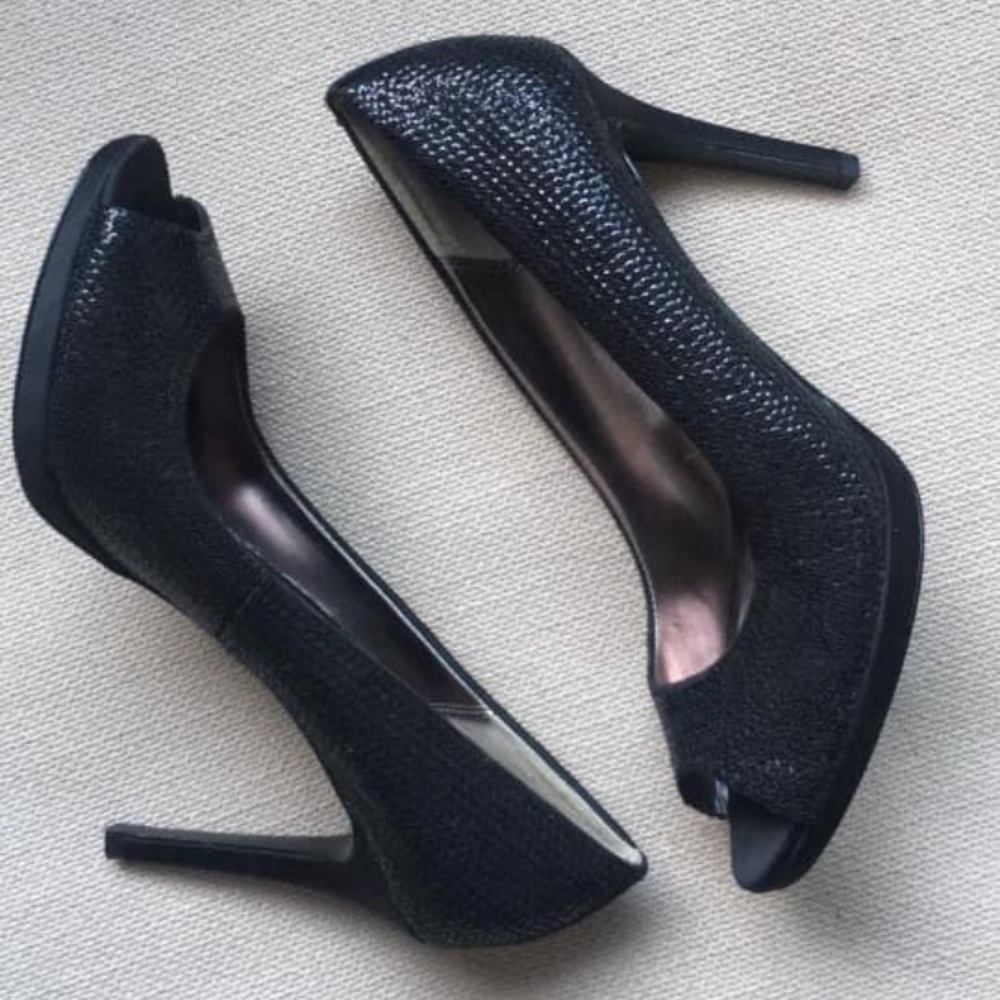 MICHAEL by Micheal Kors Black sequence heels